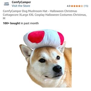 Mushroom Dog Costume Mario Cart